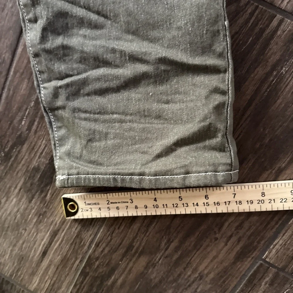 True Religion Geno Relaxed Slim Men Jeans 33 Green Stretch Denim 5 Pocket